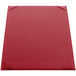 A red rectangular Menu Solutions menu board with white text on the surface.