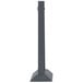 A black rectangular ash wood table tent with a white background.