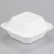 EcoChoice Biodegradable, Compostable Sugarcane / Bagasse 5 inch x 5 inch x 3 inch Take-Out Container - 500/Case