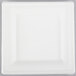 EcoChoice Biodegradable, Compostable Sugarcane / Bagasse 6 inch x 6 inch Square Plate - 400/Case