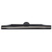 A black rectangular Aarco stanchion sign frame with a round handle.