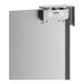 A single aluminum swinging traffic door with a mounted hinge and a small window, designed for a 36" x 84" door opening.