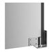 A single aluminum swinging traffic door with a metal hinge and a 9" x 14" window, designed for a 36" x 84" door opening.