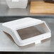 A white Baker's Lane ingredient bin with a clear plastic lid.