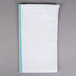 Choice 15 inch x 26 inch Blue-Striped 24 oz. 100% Cotton Herringbone Dish Towel - 12/Pack