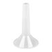 A white plastic 7/8-inch sausage stuffer tube.