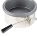 A stainless steel Paragon kettle for popcorn poppers with two handles.