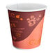 A Choice paper hot cup with a coffee design on it.