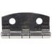 A stainless steel Paragon hinge set with two holes.