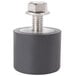 A black metal cylinder with a screw on top.