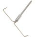 A metal rod with two bent ends, one longer than the other.
