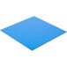 A blue square plastic side panel for a Paragon snow cone machine on a white background.