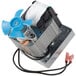 A Paragon replacement gear motor for a popcorn popper with a blue fan on top.