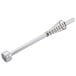 A stainless steel coffee urn pump tube with a metal handle.