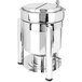 An Eastern Tabletop stainless steel chafing dish with a lid.