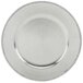 Tabletop Classics TRS-6629 13 inch Silver Round Polypropylene Charger Plate with Beaded Rim