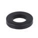 a black rubber ring with a white background
