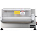 A Doyon countertop dough sheeter with a label on it.