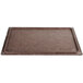 A brown rectangular Vollrath Miramar template on a white background.