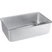 An Advance Tabco aluminum rectangular metal spillage pan.