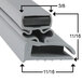 A Randell magnetic drawer gasket with the measurements 9 7/8" x 21 1/4" on a white background.