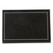 A black rectangular chalkboard tent with white writing area.