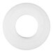 A white nylon circle with a hole in it.