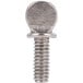 A close-up of a Vollrath thumb screw with a metal head.