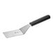 A black and silver Mercer Culinary square edge turner with a handle.