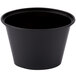 a black plastic container with a black lid