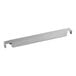 A silver metal Beverage-Air divider bar with a black handle.