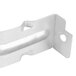 A white metal Solwave capacitor bracket with two holes.
