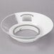 A white plastic Vollrath mixer bowl guard with a clear cover.