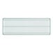 A rectangular wire shelf with a green finish and four corner mounting holes.