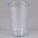 A clear plastic Cambro tumbler.