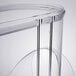 A clear plastic container with a curved edge and a handle for a Cecilware Granita Machine.