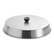 An American Metalcraft aluminum basting cover on a silver pan.