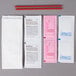 a pink paper with red text