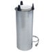 A Lakeside stainless steel drop-in dish dispenser with a white plate inside.