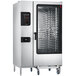 A Convotherm stainless steel commercial combination oven with a glass door.