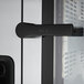 The black handle on a Convotherm C4ET20.10EB electric combi oven door.