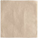 A beige 1/4 fold luncheon napkin.