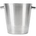 An American Metalcraft stainless steel double wall champagne bucket with handles.