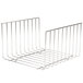 An Avantco metal wire bun rack with two shelves.