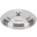 An American Metalcraft stainless steel lid with a round handle.
