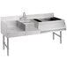 A stainless steel Advance Tabco Uni-Serv speed bar with a 7-circuit cold plate on a counter.