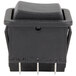 A black Galaxy replacement power switch with a square button and two pins.