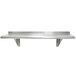An Advance Tabco stainless steel wall shelf.
