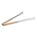 Two Vollrath tongs with tan Kool-Touch handles.