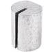 An American Metalcraft aluminum cylinder card holder with a metal knob.